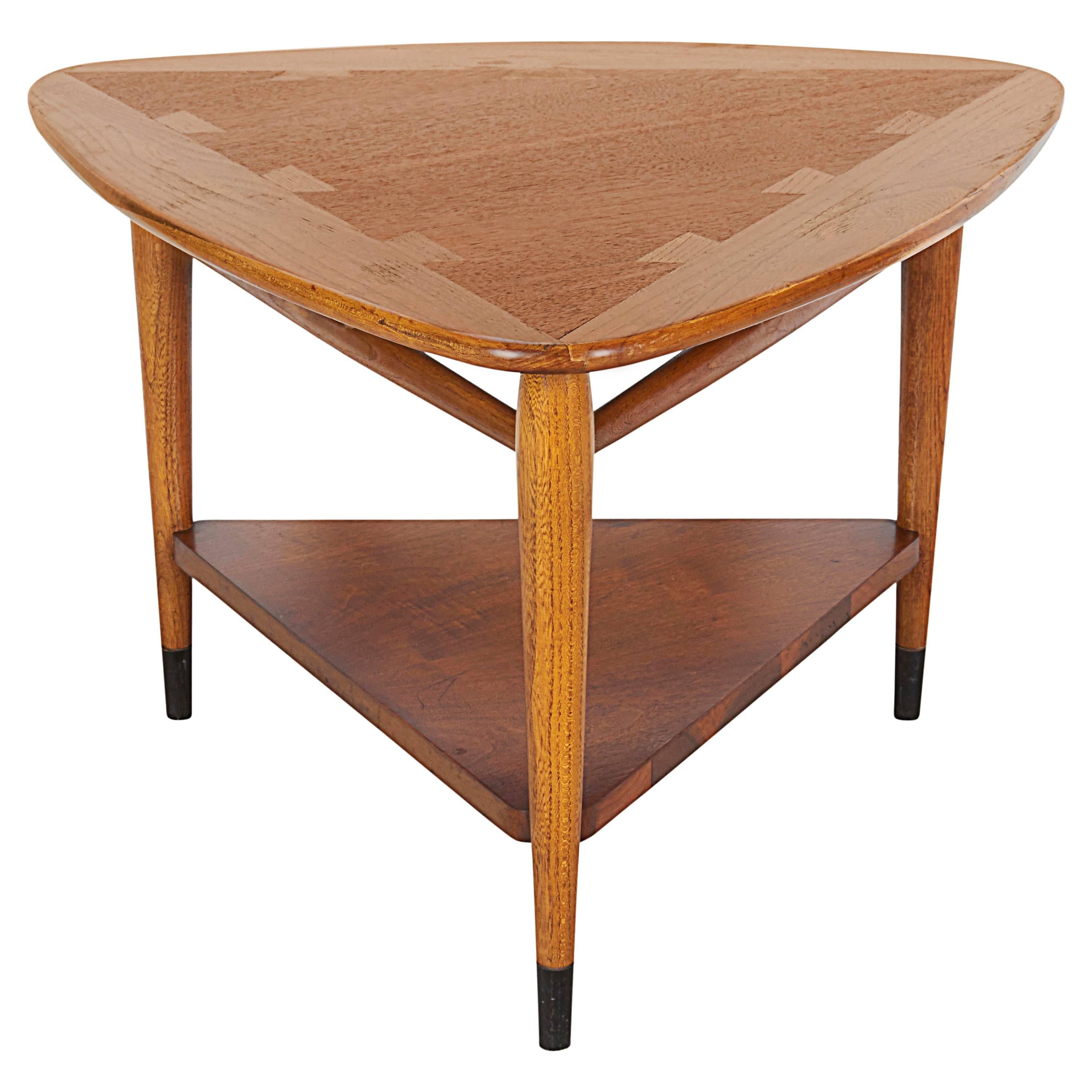 Lane Triangular Table in Walnut