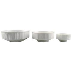 Tapio Wirkkala for Rosenthal Studio-Line, Three Bowls in White Porcelain