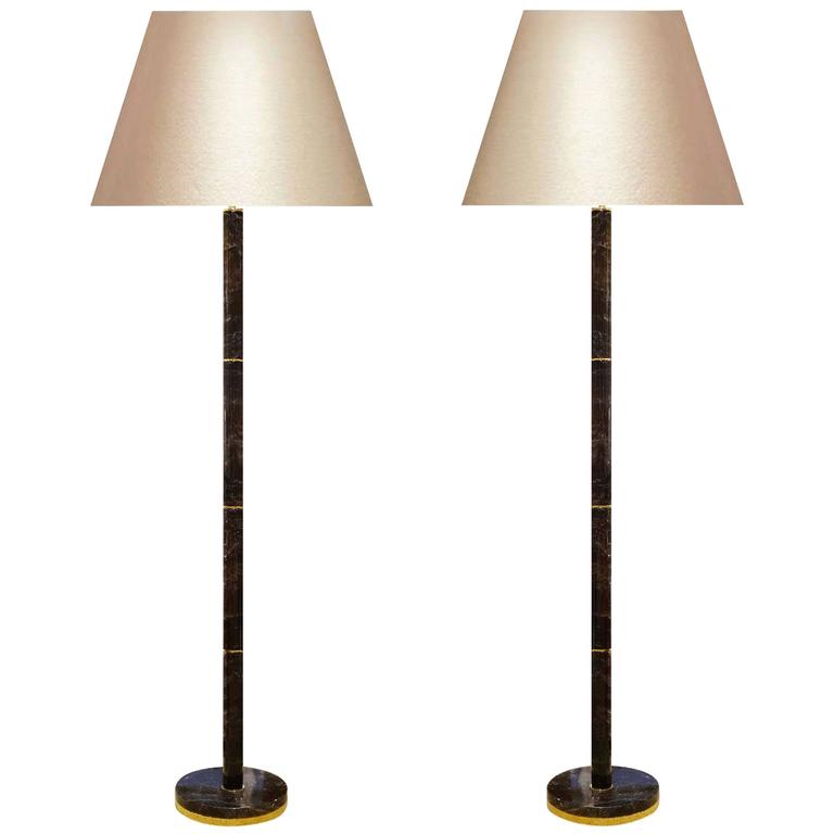 Finely Carved Dark Rock Crystal Quartz Floor Lamp For Sale at 1stdibs