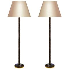 Finely Carved Dark Rock Crystal Quartz Floor Lamp 11