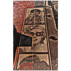 Marilyn Monroe Street Art Photograph on Wood