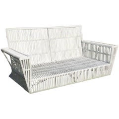 Antique Stick Wicker Sofa