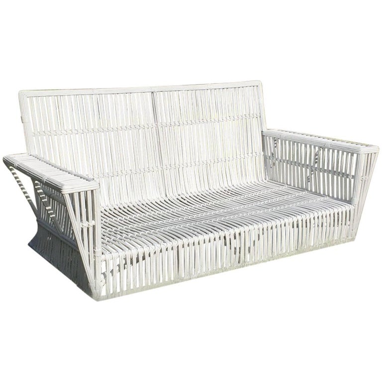 Antique Stick Wicker Sofa For Sale At 1stdibs
