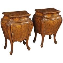20th Century Pair of Venetian Goblet Bedside Tables