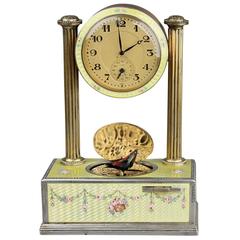 Silver Gilt and Enamel Alarm-Actuated Singing Bird Box, by C. H. Marguerat 8
