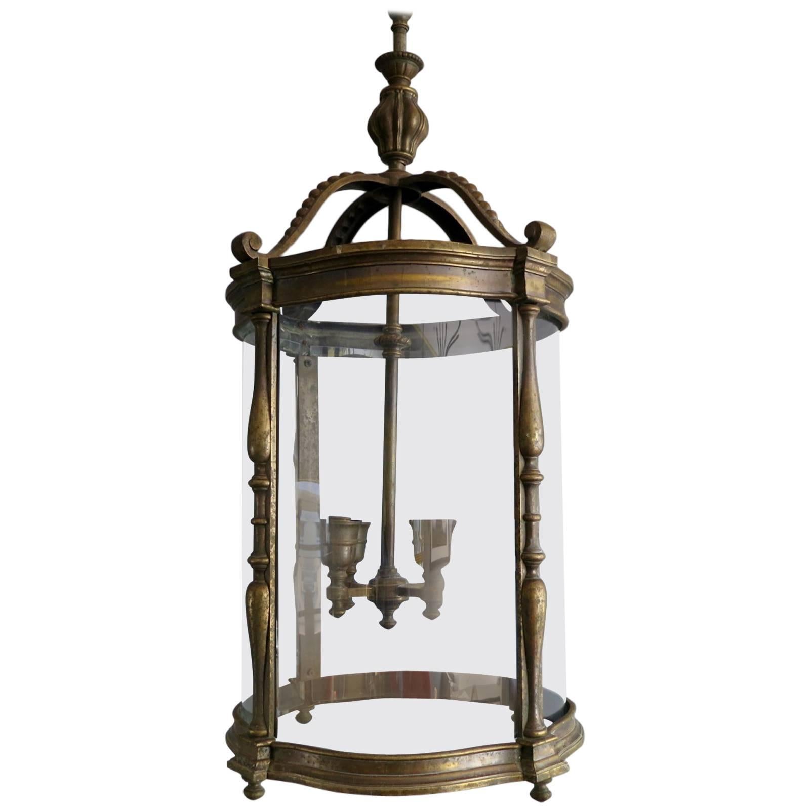 Large 19th Century French Bronze Lantern