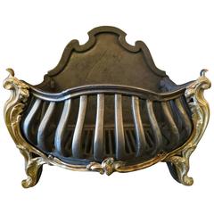 Antique 19th Century Rococo French Fire Basket