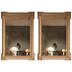 Pair of Early 18th Century Painted Mirrors