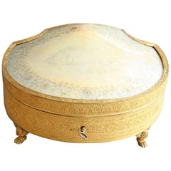 Antique Gilt Metal and Silver-Gilt Palais Royale Musical Necessaire