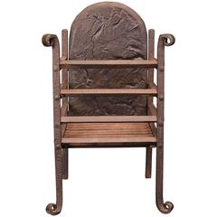 Small Wrought Fireplace Fire Basket