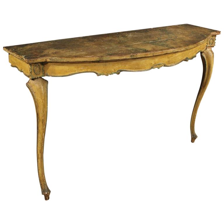 19th Century Venetian Lacquered Console Table For At 1stdibs 19th Century Venetian Lacquered Console Table For