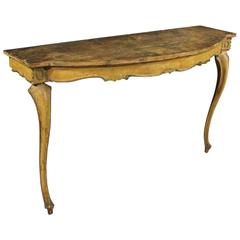 19th Century Venetian Lacquered Console Table 11