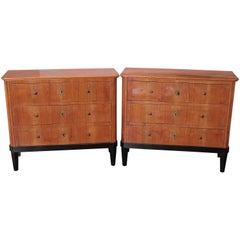 Pair of 19th Century German Biedermeier Commodes