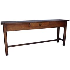 French Serving Table with One Drawer
