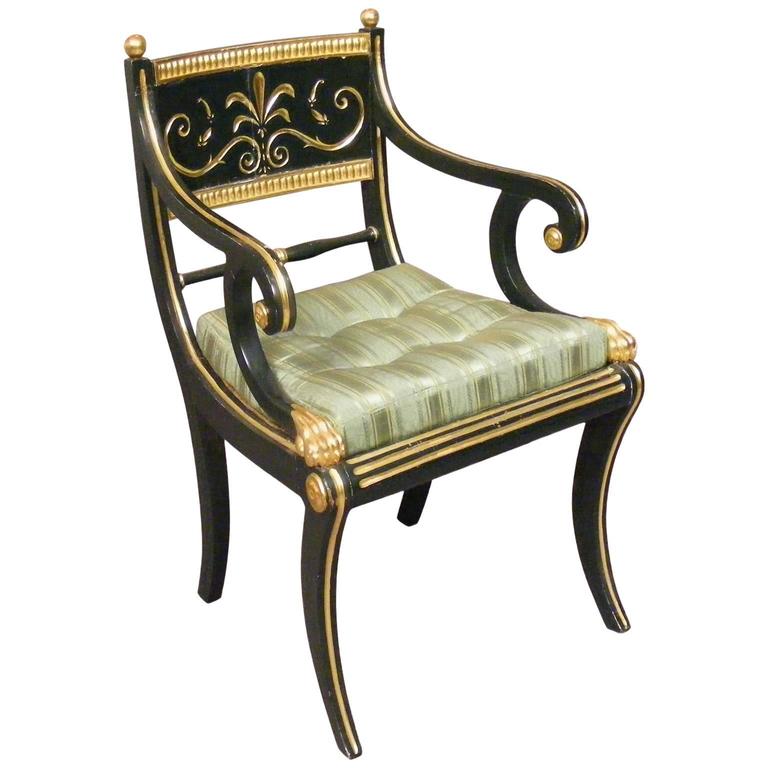 Regency Armchair Signed by Cohen of London For Sale