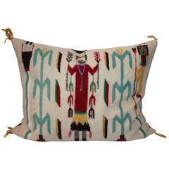 Monumental Yea Indian Weaving Bolster Pillow