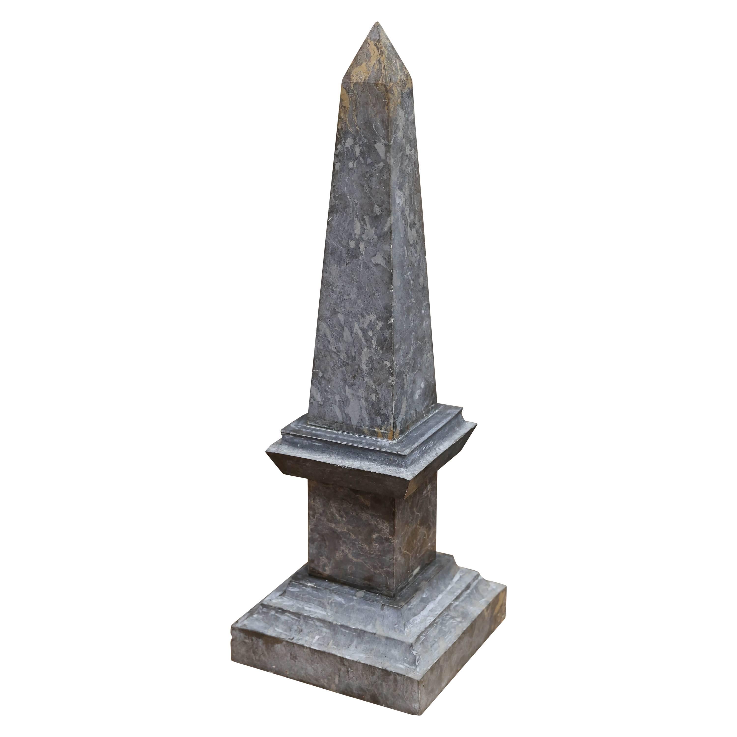 Vintage Marble Obelisk For Sale