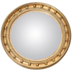 19th Century Convex Mirror with Original Glass