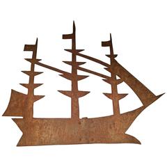 19th Century Sailing Ship Weathervane