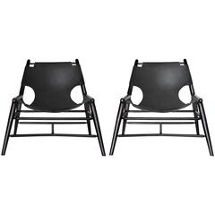 Anna Karlin Leather Sling Chairs 9