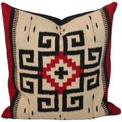Vintage Early Mexican Tex Coco Indian Weaving Pillow