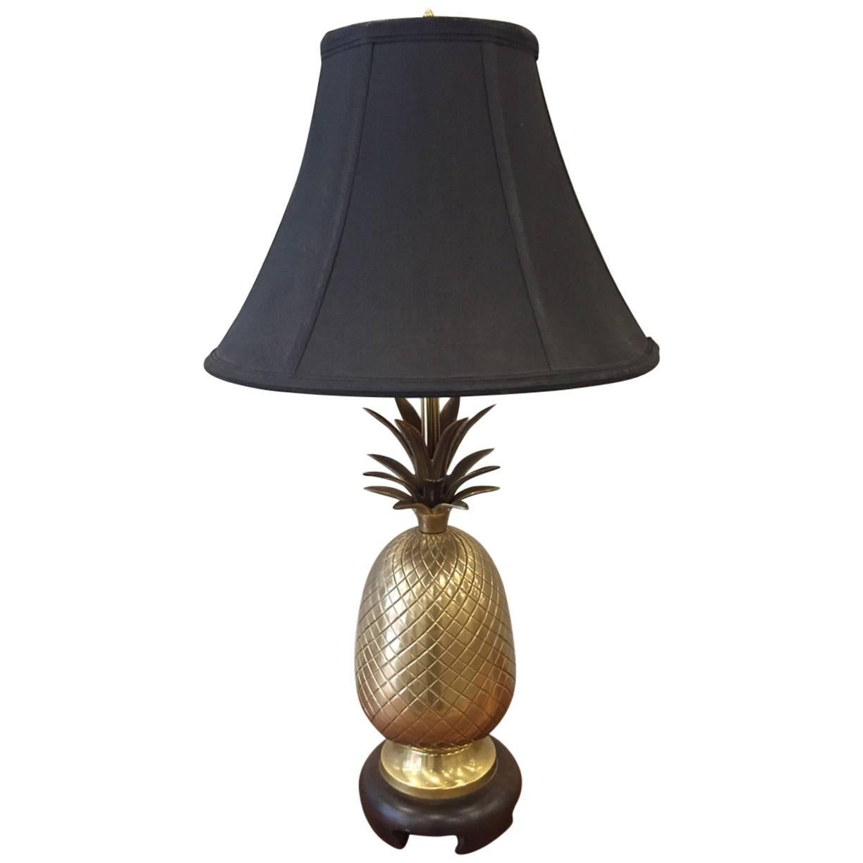 Brass Pineapple Lamp by Frederick Cooper