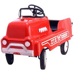 Vintage Red "Fire Truck" Children's Pedal Car