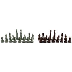 Sven Wejsfelt for Gustavsberg, Complete Set of Chess Pieces in Ceramics 1