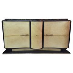 20th Century French Art Deco Parchment Sideboard