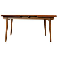 Hans J. Wegner Teak/Oak Extendable Dining Table