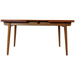 Hans J. Wegner Teak/Oak Extendable Dining Table