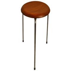 Danish Teak 'Dot' Stool by Arne Jacobsen for Fritz Hansen