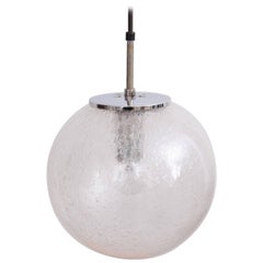 Used One of 20 Globe Pendant Lamps by Glashütte Limburg