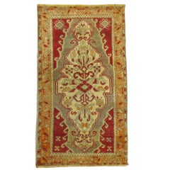 Antique Turkish Sivas Superfine Carpet Mat