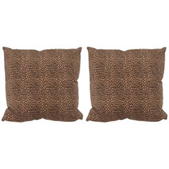 A Pair Cheetah Print Pillows