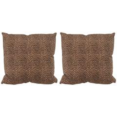 A Pair Cheetah Print Pillows 5