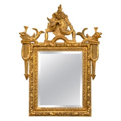 Specchio in legno dorato Luigi XVI della fine del XVIII secolo
