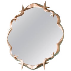 Gold Leafed Bronze Mirror by Anasthasia Millot