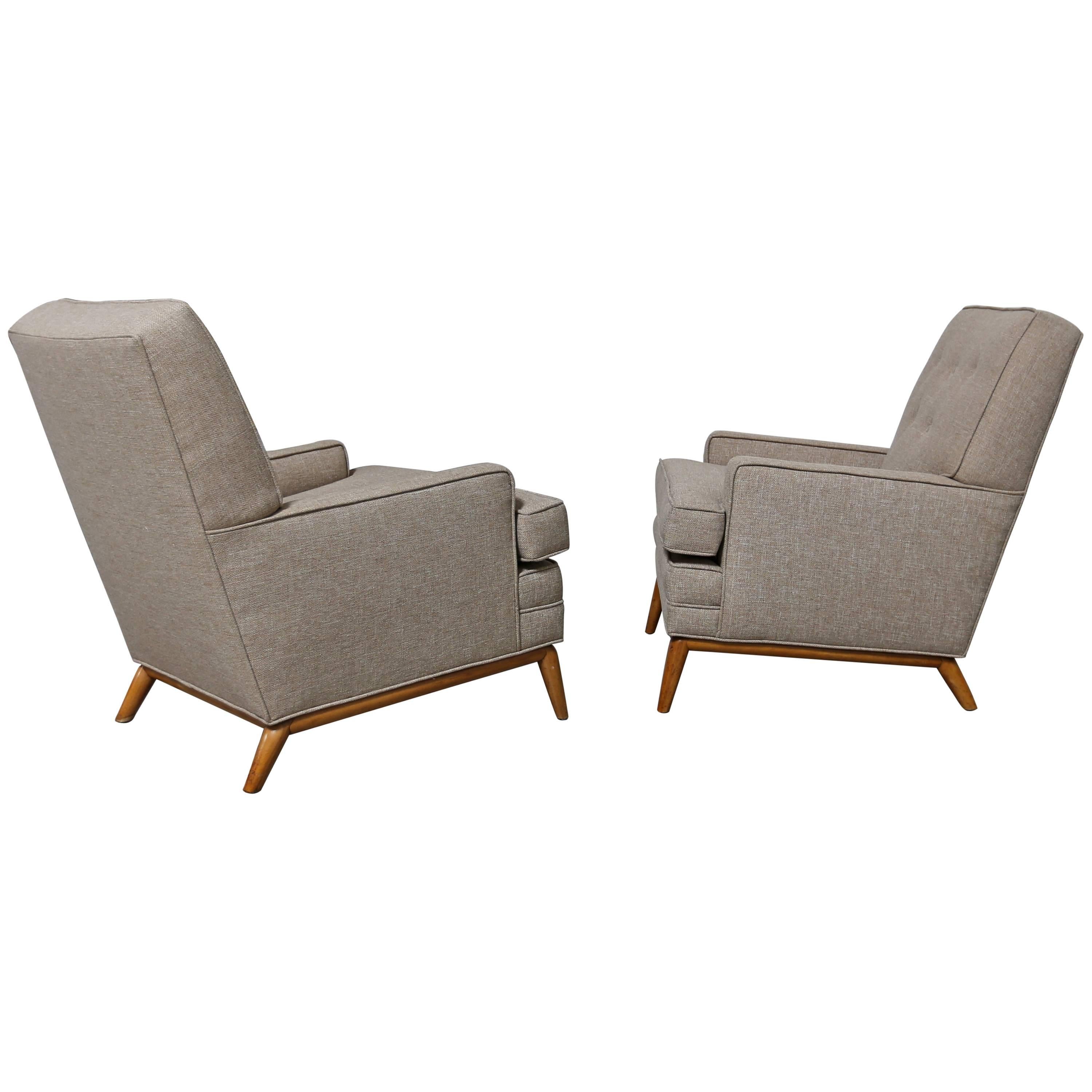Classic Pair of Lounge Chairs by T.H. Robsjohn-Gibbings