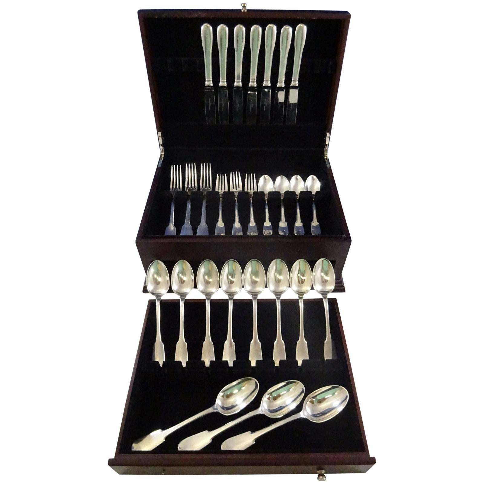 Anjou by Christofle Sterling Silver Flatware Dinner Size Service Set 50 Pieces
