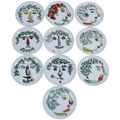 Fantastic Collection of Ten Fornasetti Plates