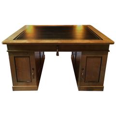 Sublime Antique Swedish Biedermeier Partners Desk Satin Birch, 19th Century 1830