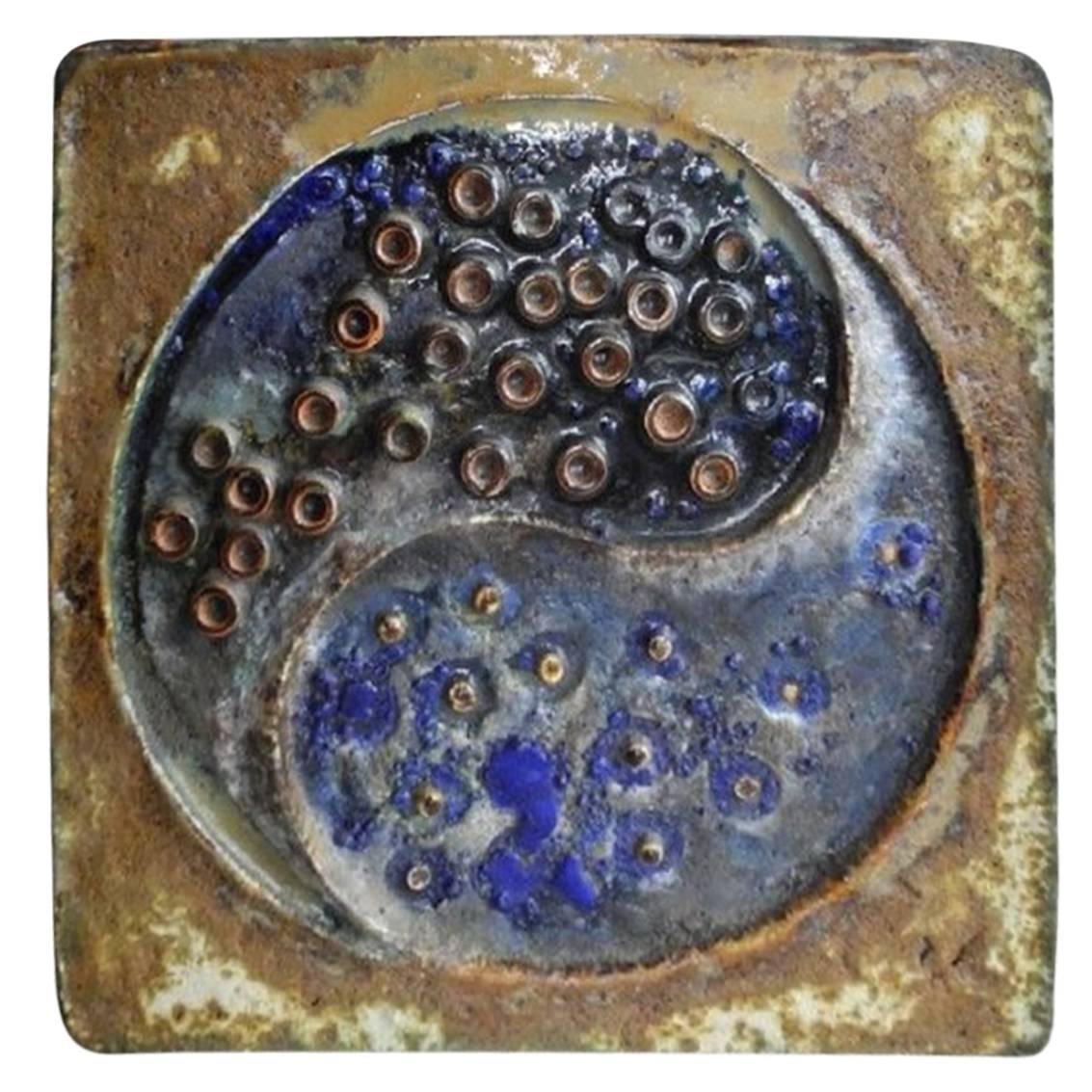 Early Contemporary Hand made hand glazed Yin Yang Master Work 1960s