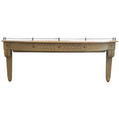 Vintage Gustavian Carved Wood Hanging Console