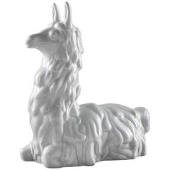 "Llama" Ceramic Sculpture by Giovanni Gariboldi for Richard Ginori 6