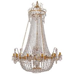 Important Swedish Gustavian Chandelier Made in Stockholm, circa 1780-1785 3