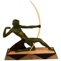 French Art Deco Diana the Huntress Sculpture