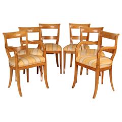 Set of Six Directoire Style Dining Room Chairs 3
