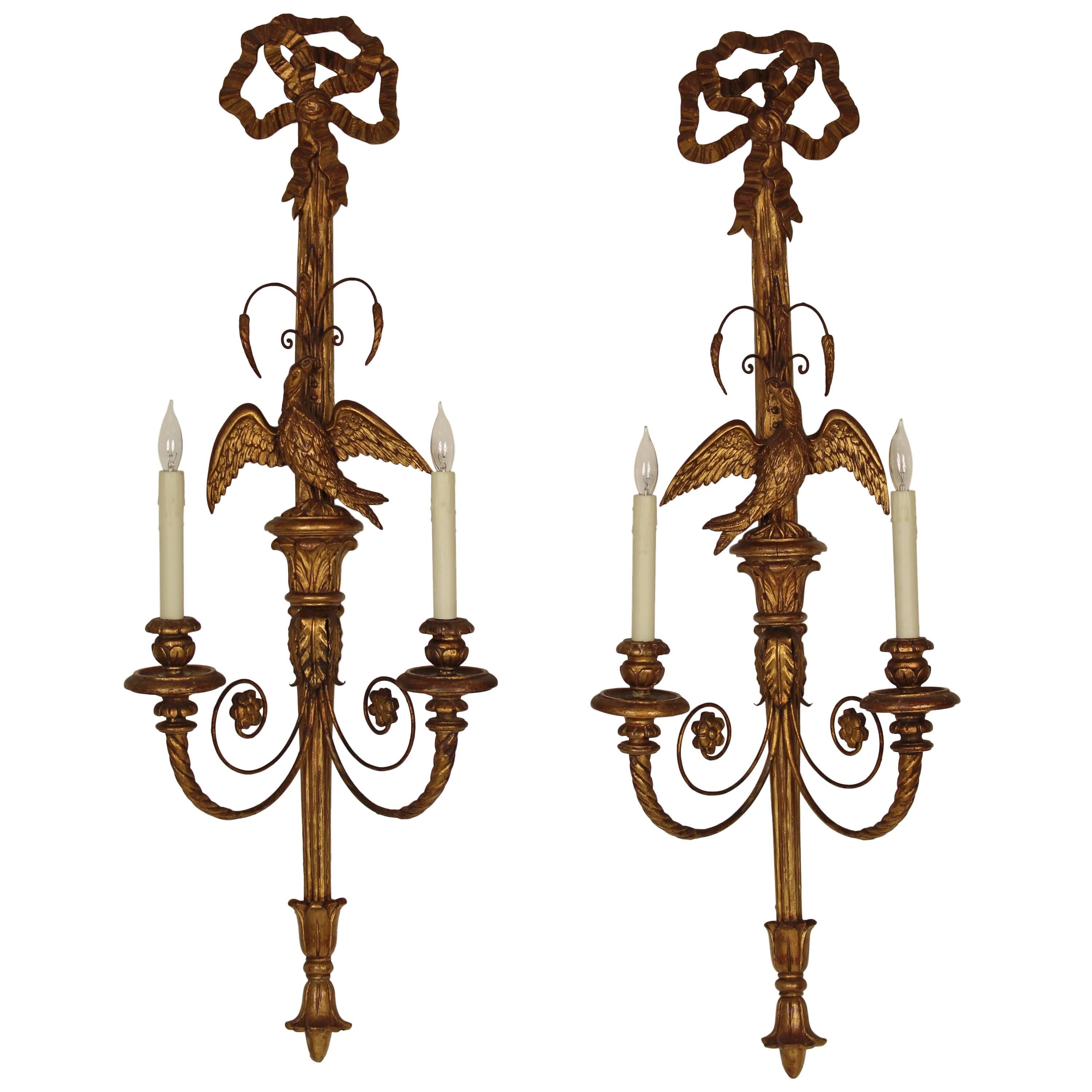 Pair of Neoclassical Style Wall Sconces
