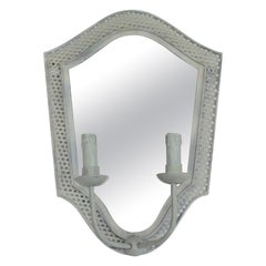1 applique miroir néoclassique française mi-siècle moderne Girandole, M. Mategot